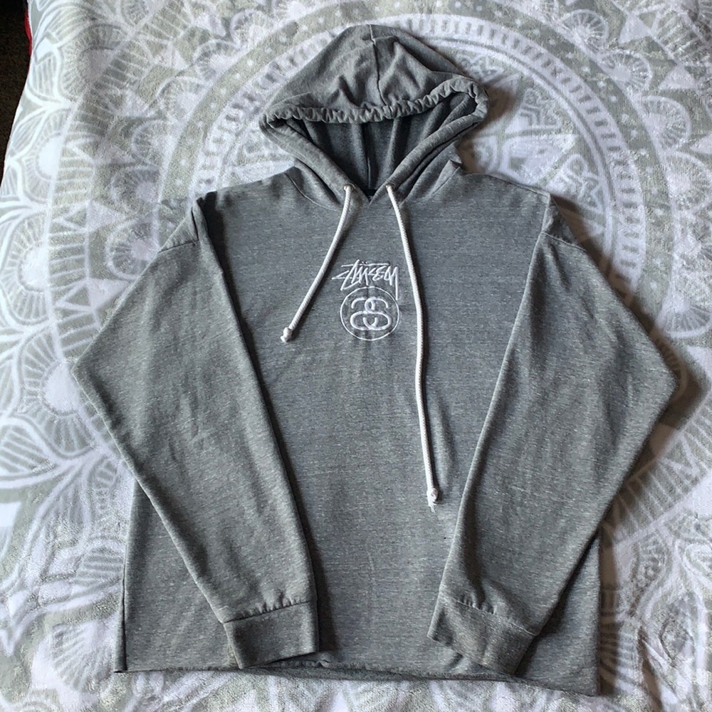 Stussy Women’s Medium Gray Sweatshirt Hoodie